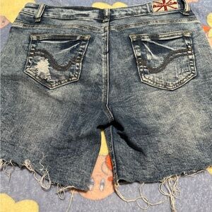 Denim Distressed Women Shorts